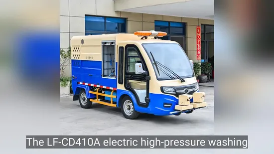 Xinleifa CD410A Medium-Sized Electric Four-Wheel High-Pressure Road Washing Vehicle of 26